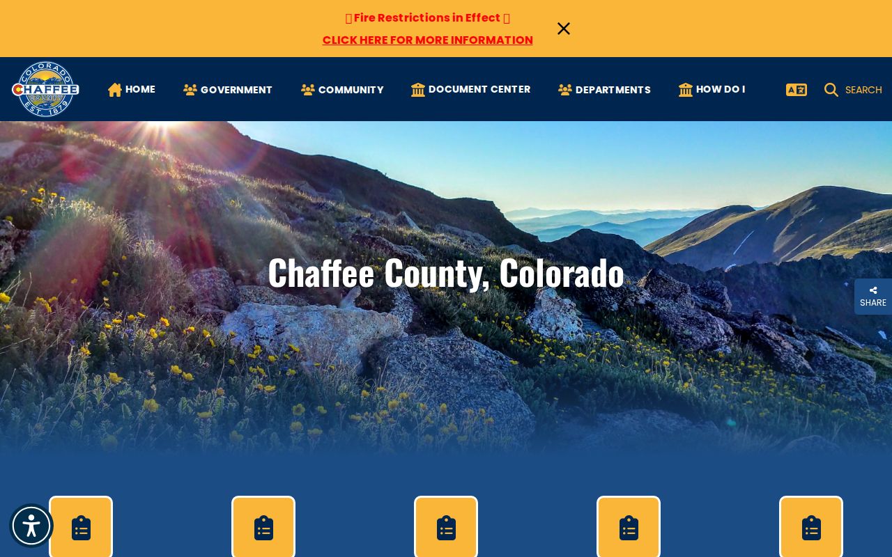 Chaffee County sheriff criminal records homepage