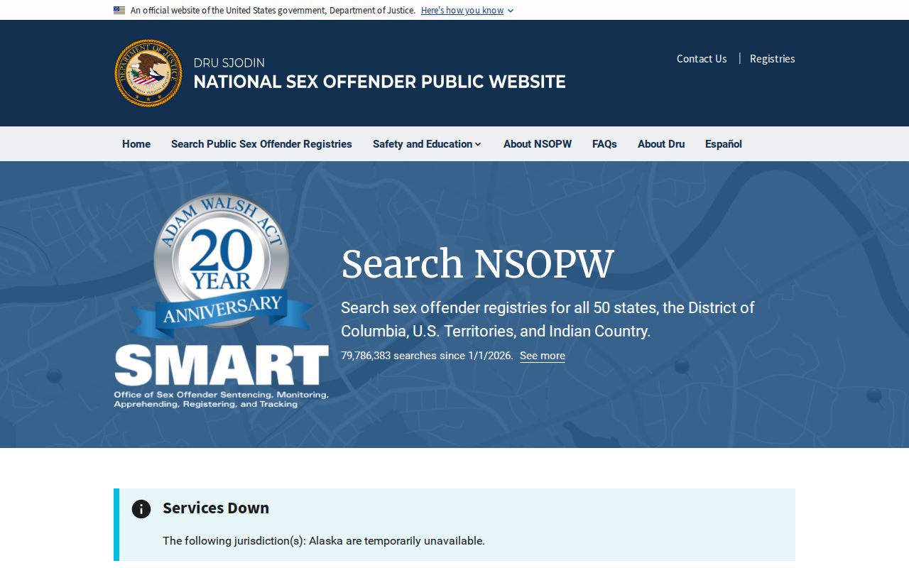 National search supplement for Chaffee County sex offender records