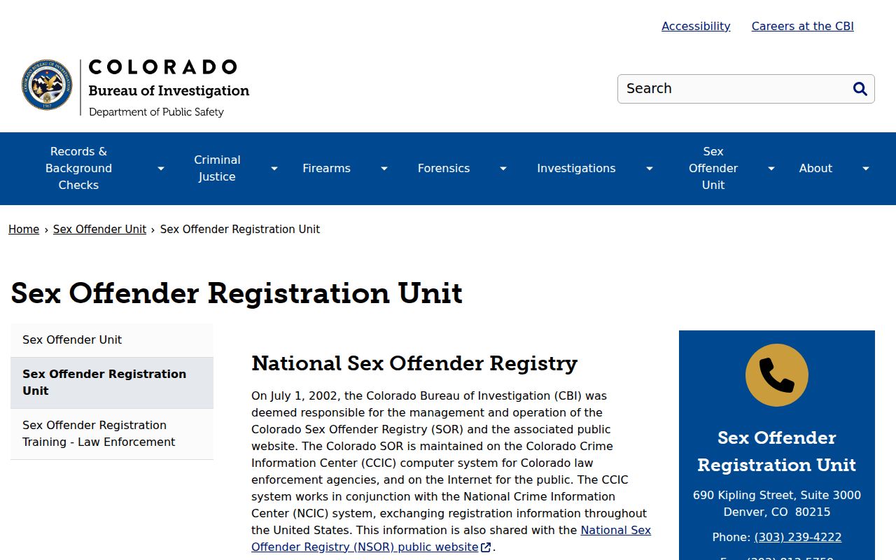 Chaffee County sex offender registry coverage notice from CBI